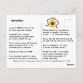 Eiwit verpakt Briefkaart voor roestwinning (Achterkant)