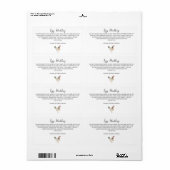 Eiwitbehandeling Sticker Verpakking Etiket (Full Sheet)