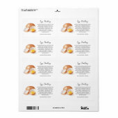 Eiwitbehandeling Sticker Verpakking Etiket (Full Sheet)