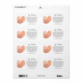 Eiwitbehandeling Sticker Verpakking Etiket (Full Sheet)