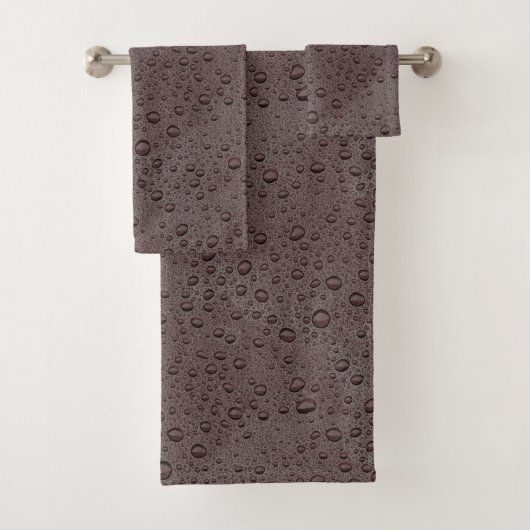 Eiwitbruine druppeltjes bad handdoek (Insitu)