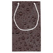 Eiwitbruine druppeltjes klein cadeauzakje (Achterkant)