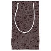 Eiwitbruine druppeltjes klein cadeauzakje (Voorkant)