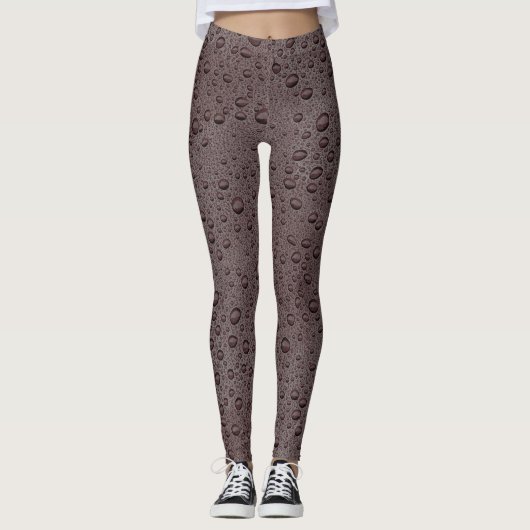 Eiwitbruine druppeltjes leggings (Voorkant)
