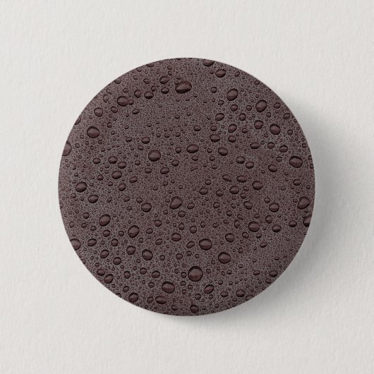 Eiwitbruine druppeltjes ronde button 5,7 cm (Voorkant)