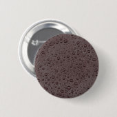 Eiwitbruine druppeltjes ronde button 5,7 cm (Voorkant /achterkant)
