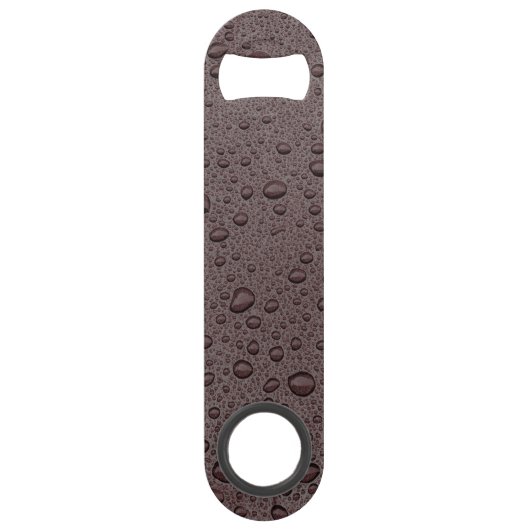 Eiwitbruine druppeltjes speed flessenopener (Achterkant)