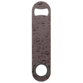 Eiwitbruine druppeltjes speed flessenopener (Voorkant)