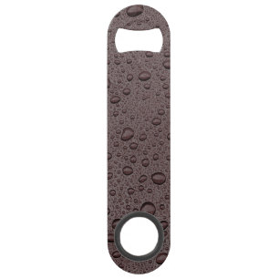 Eiwitbruine druppeltjes speed flessenopener