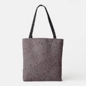 Eiwitbruine druppeltjes tote bag (Achterkant)