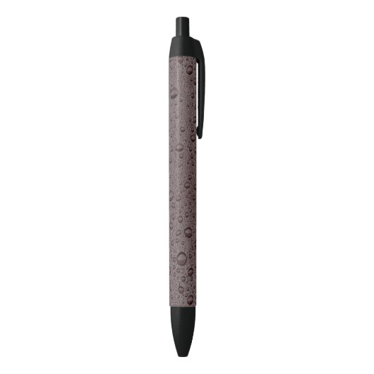 Eiwitbruine druppeltjes zwarte inkt pen (Achterkant (Verticaal))