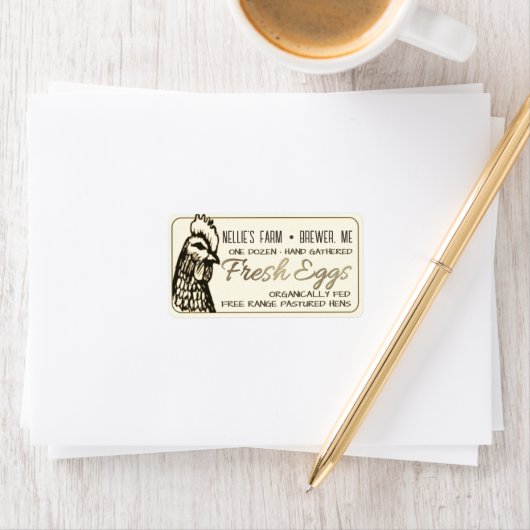 Eiwitdoos Verzending of Adres Etiket met kip (Insitu)