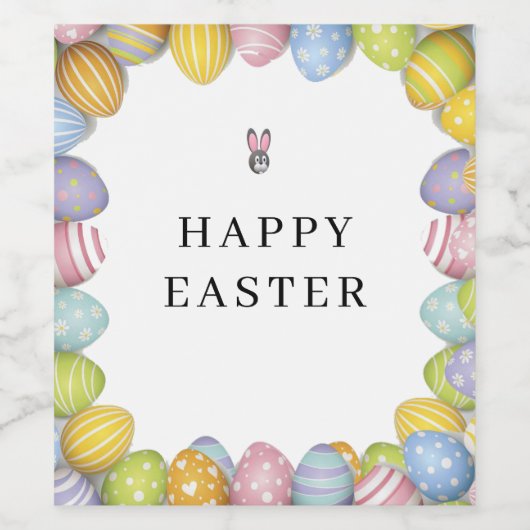 Eiwitetiket met kleurcode wijn etiket (Enkel label)