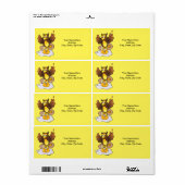 Eiwitetiketten voor kippen etiket (Full Sheet)