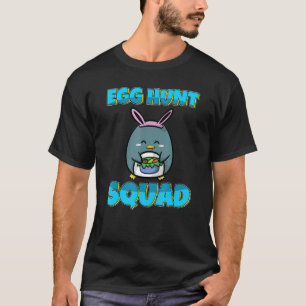 Eiwitjacht op het Tante Squad Cute Penguin Paaseie T-shirt