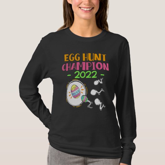 Eiwitjachtkampioen 2022 Pasen van de zwangerschap T-shirt (Voorkant)