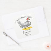 Eiwitkarton Etiket past vrije uitloop van de eidoo (Envelop)