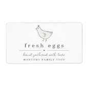 Eiwitkartonnen etiket - Aanpassen voor Boerderij o (Voorkant)