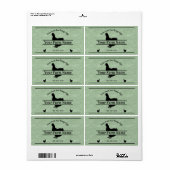 Eiwitkartonnen groene braadkip etiket (Full Sheet)