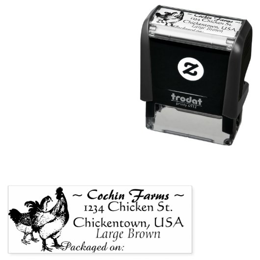 Eiwitkartonstempel Zelfinktende Stempel (In situ)