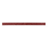Eiwitkerkerstfeestster Gold Star Satin Ribbon Satijnen Lint (Voorkant)