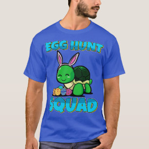 Eiwitkippentjacht op het achtplein Cute Turtle Eas T-shirt