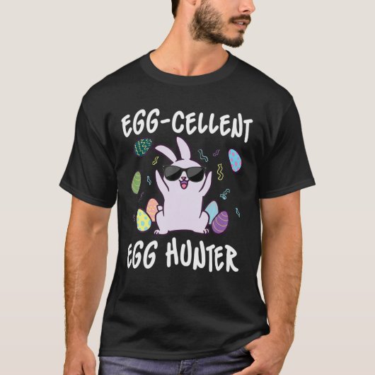 Eiwitkorenjager Paasdag Bunny Funny T-shirt (Voorkant)