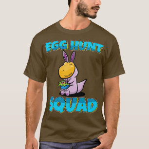 Eiwitkwadraat Cute Dino Easter Hunting T-shirt