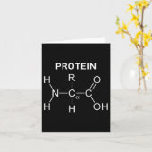 Eiwitmolecuul - Gym en chemie Bodybuilding Kaart (Gele Bloem)