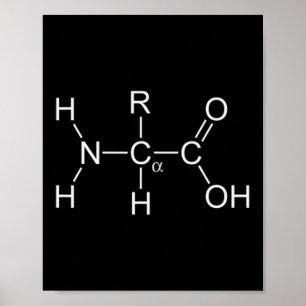 Eiwitmolecuul - Gym en chemie Bodybuilding Poster