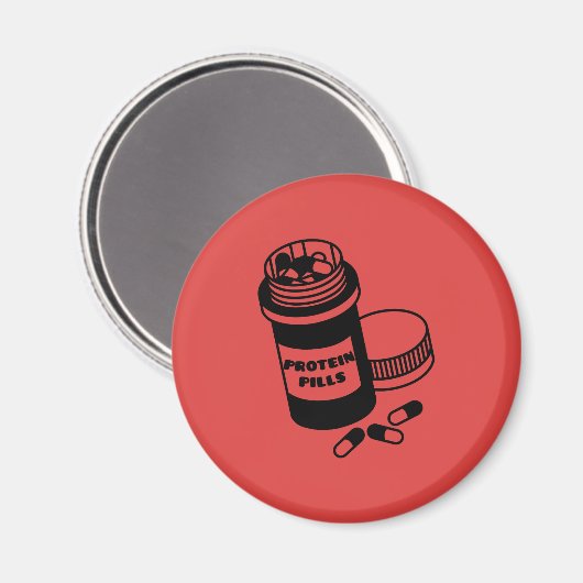 Eiwitpillen bowie magnet (Voorkant / Achterkant)