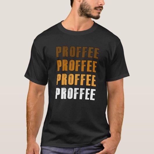 Eiwitpoeder in koffie liefde t-shirt (Voorkant)