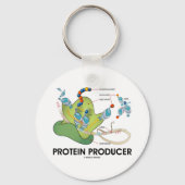 Eiwitproducent (biologie-eiwitsynthese) sleutelhanger (Voorkant)