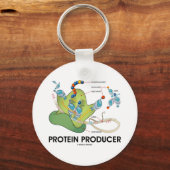 Eiwitproducent (biologie-eiwitsynthese) sleutelhanger (Voorkant)