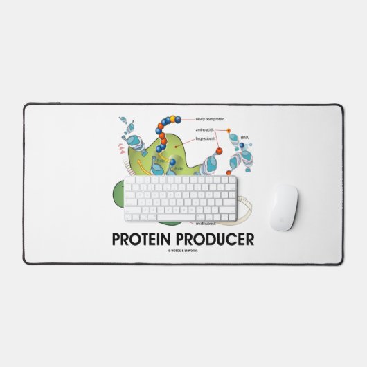 Eiwitproducent mRNA tRNA Proteïne Synthese Bureaumat (Keyboard & Muis)