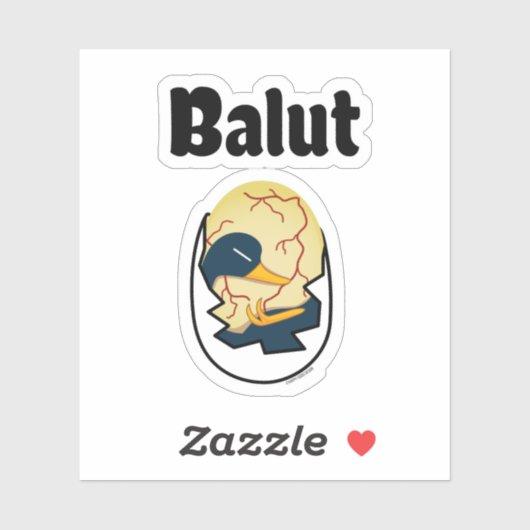 Eiwitproteïne van de koningseend, Filipino Sticker (Vel)