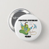 Eiwitsynthese binnen (celbiologie) ronde button 5,7 cm (Voorkant /achterkant)