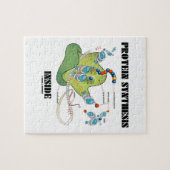 Eiwitsynthese binnenin (mRNA tRNA) Legpuzzel (Horizontaal)