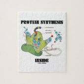 Eiwitsynthese binnenin (mRNA tRNA) Legpuzzel (Verticaal)