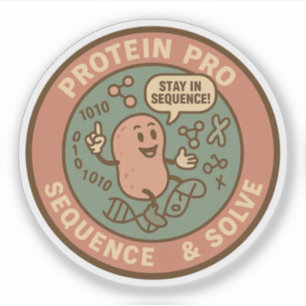 Eiwitten decoderen als een Pro-sequentie & Oplosse Sticker