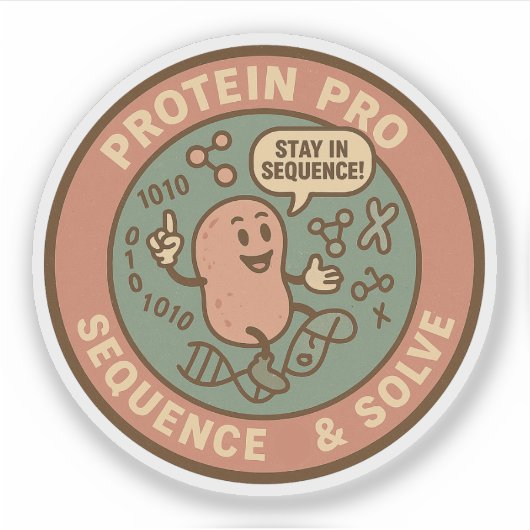 Eiwitten decoderen als een Pro-sequentie & Oplosse Sticker (Voorkant)