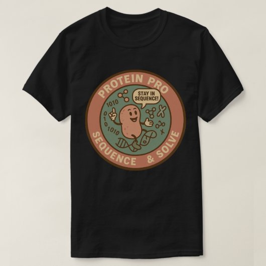 Eiwitten decoderen als een Pro-sequentie & Oplosse T-shirt (Design voorkant)