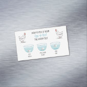 Eiwittest voor herinneringen van klanten aan Fresh Magnetisch Visitekaartje (Voorbeeld)