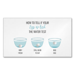 Eiwittest voor herinneringen van klanten aan Fresh Magnetisch Visitekaartje