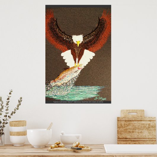 Eiwitvangforel Poster (Keuken)