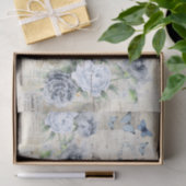 Eiwitvlinder  Floral Frans Weefselpapier Tissuepapier (Geschenk)