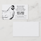 Eiwitzwart Boerderij en witkip Visitekaartje (Voorkant / Achterkant)