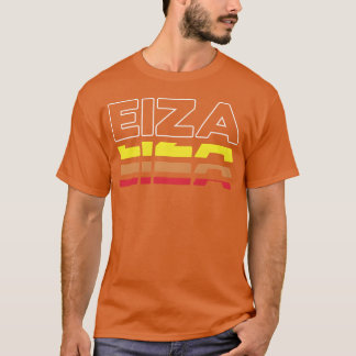 Eiza voornaam grappige vintage zonsondergang Eiza T-shirt