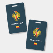 Ejercito de Tierra paspoort telefoonhoes Badge (Voor- en achterkant)