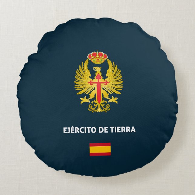 Ejercito de Tierra paspoort telefoonhoes Rond Kussen (Voorkant)
